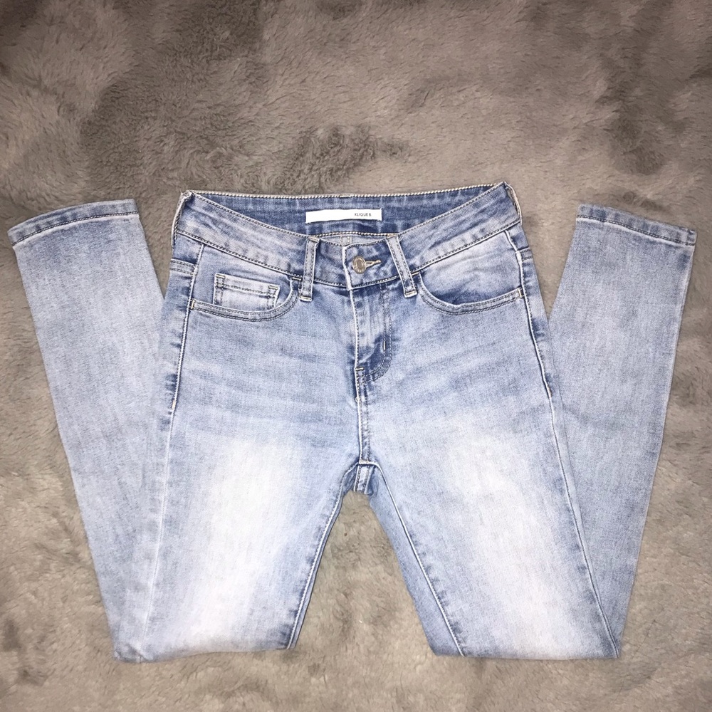 Brand: KLIQUE B., Size:0, Color: Light blue jeans